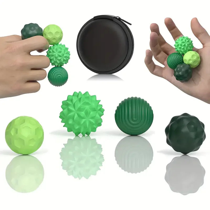 Magnetic Stress Relief Fidget Balls (4-pack) | Relieve Anxiety & Improve Focus
