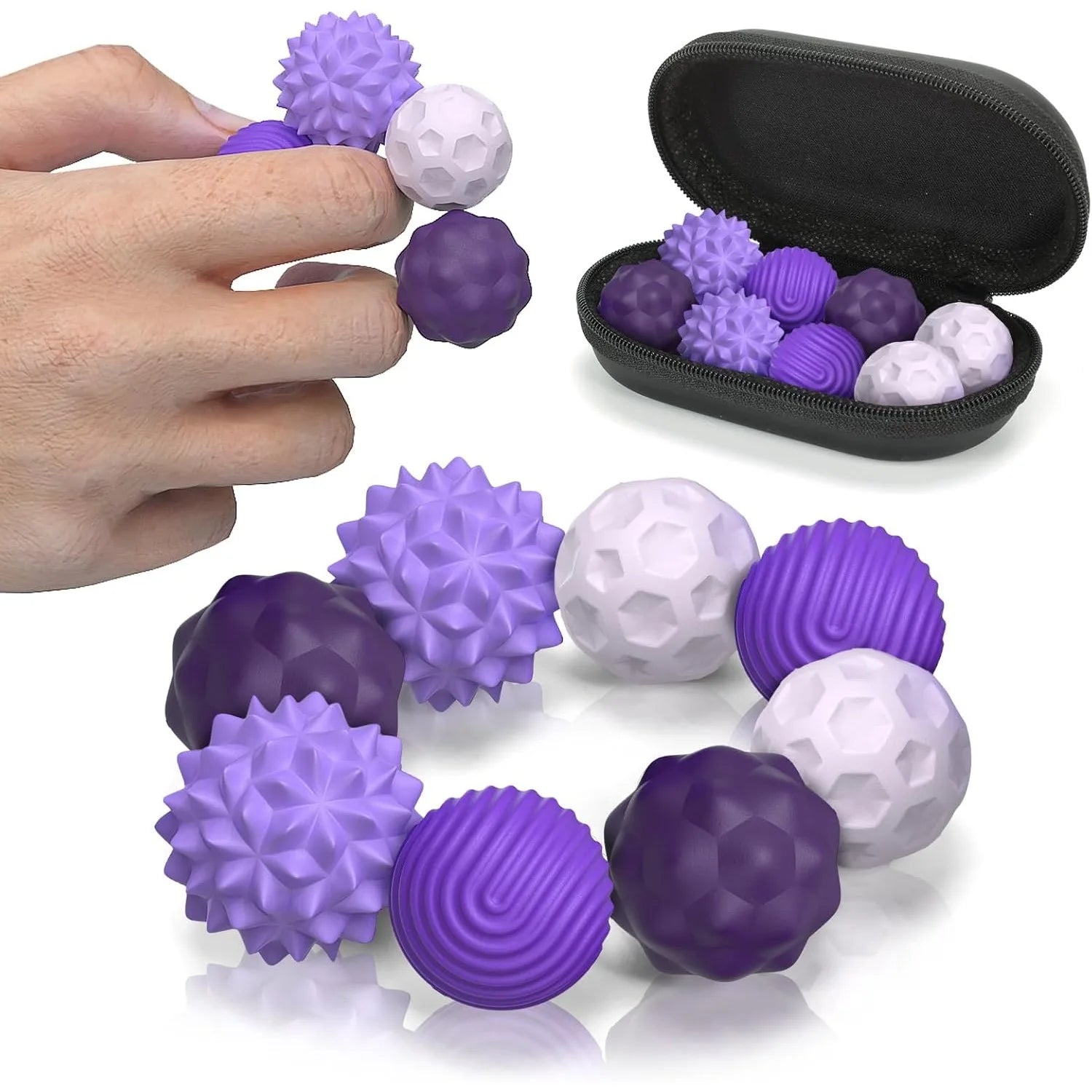 Magnetic Stress Relief Fidget Balls (4-pack) | Relieve Anxiety & Improve Focus