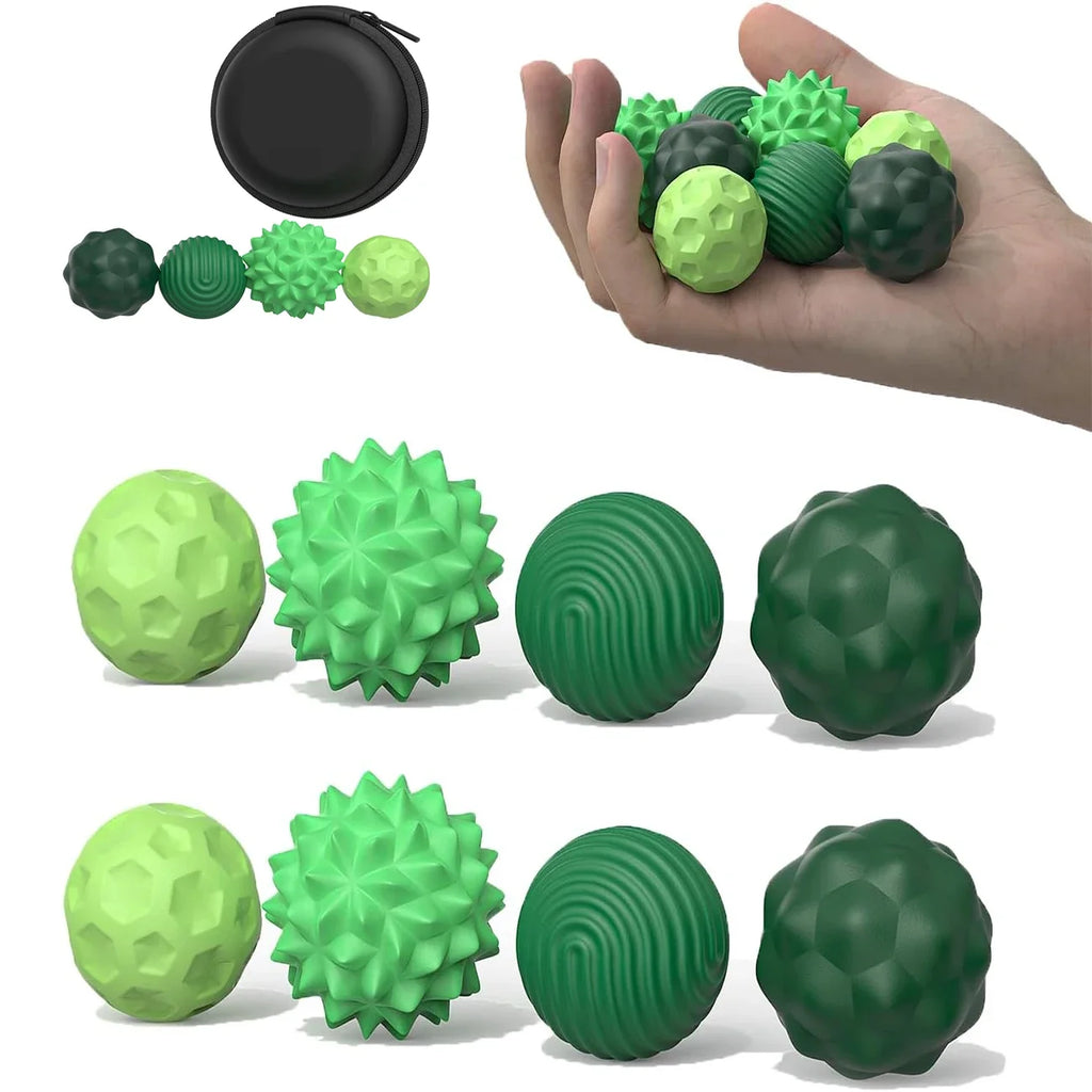Magnetic Stress Relief Fidget Balls (4-pack) | Relieve Anxiety & Improve Focus